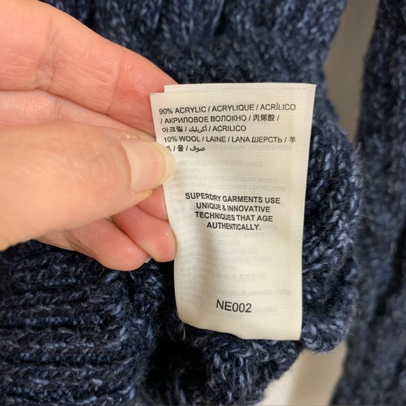 Superdry Navy Blue Crewneck Sweater - Picture 12 of 15